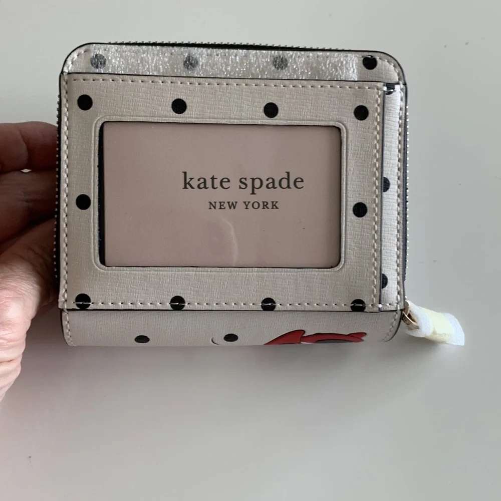 Kate Spade New York Minnie Mouse Zip Around Wallet NWOT